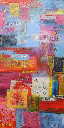 (Sold/Vendu) Y`a des mots - 36X72